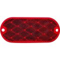 Pm Company V480 Oblong Reflector, Red Reflector, 19 in W Reflector, 433 in H Reflector V480R